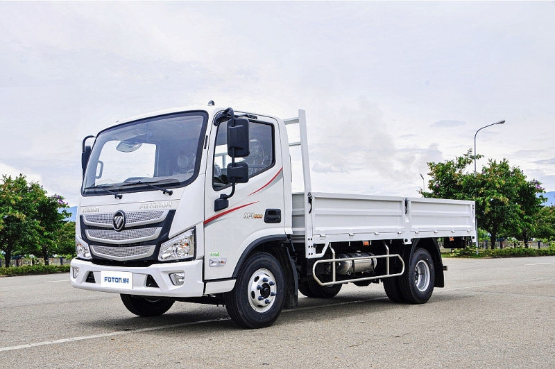 Thaco Foton M4 700 phiên bản thùng lửng tại Việt Nam. Ảnh: VnExpress