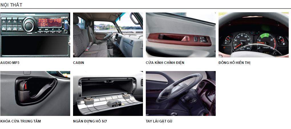 Ngoại thất Thaco Hyundai HD500 với cabin chắc chắn, thiết kế hiện đại và phù hợp vận hành tại Việt Nam.