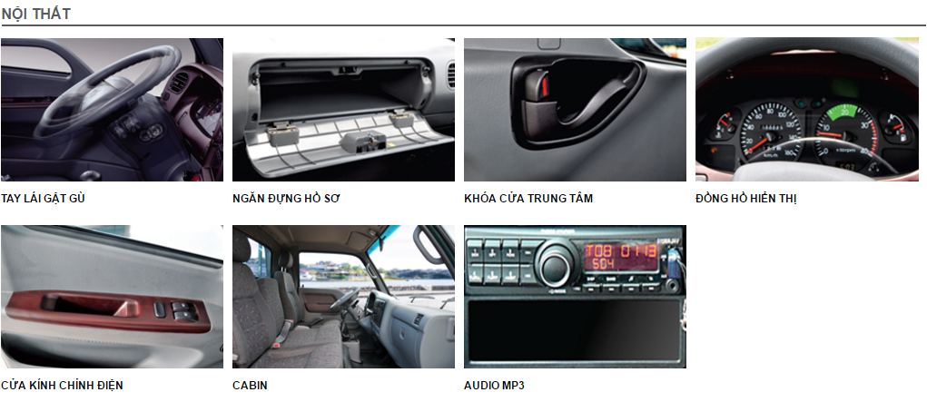 Ngoại thất hiện đại, cabin rộng rãi và tiện nghi của Thaco Hyundai HD650