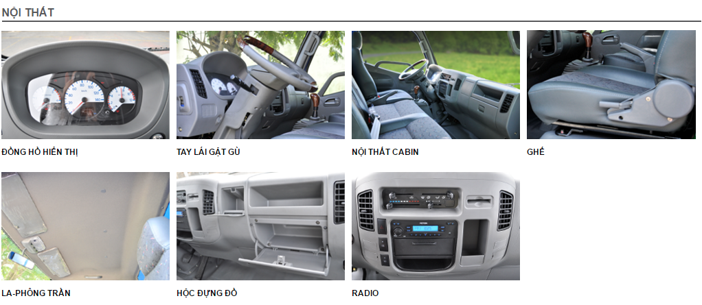 Ngoại thất hiện đại, mạnh mẽ của Thaco Ollin 700C với cabin rộng rãi, đèn pha Halogen và logo Foton mạ crom sang trọng.