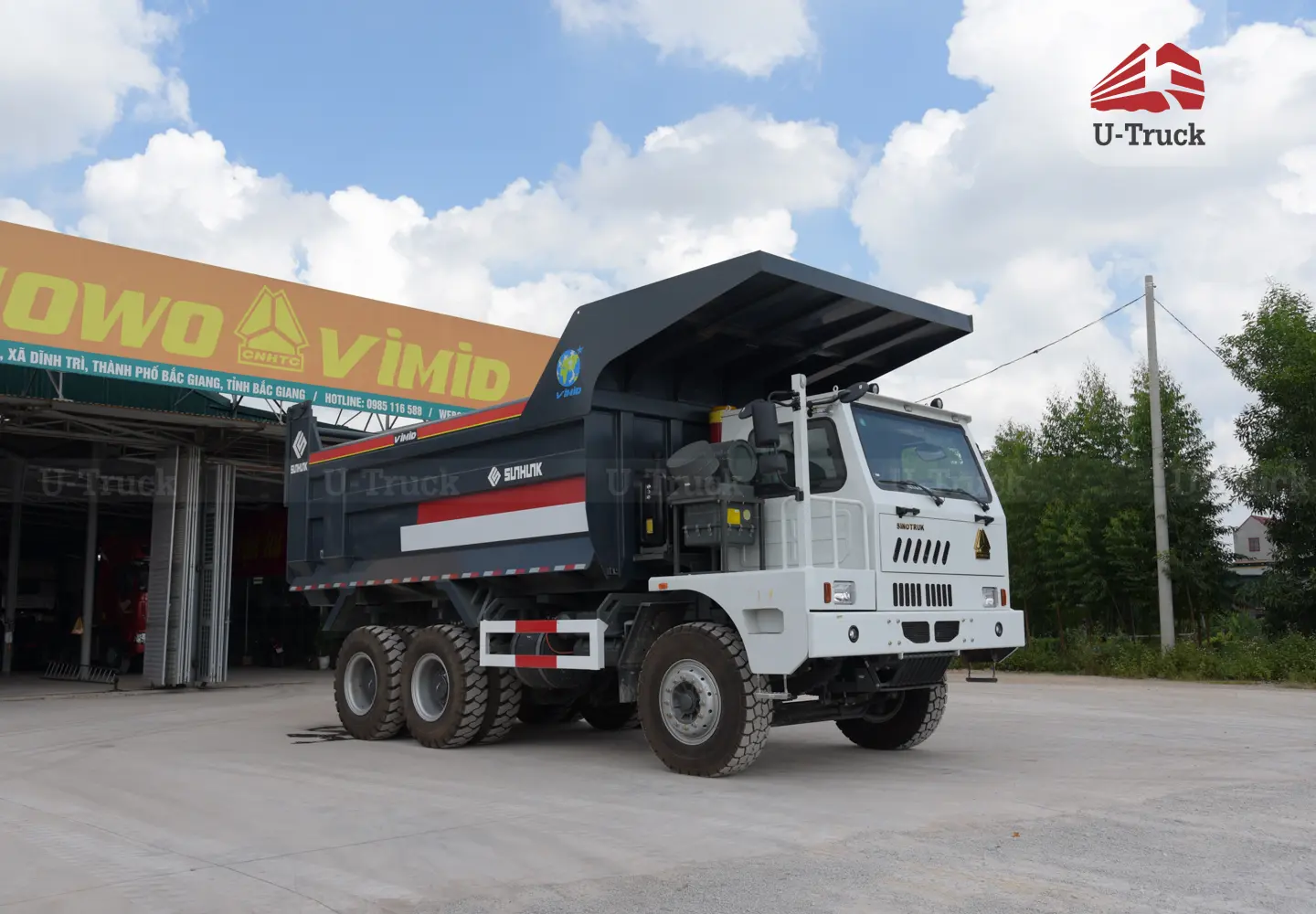 Xe ben HW7D 371 70 tấn phù hợp vận chuyển khối lượng lớn (Nguồn: u-truck.vn)