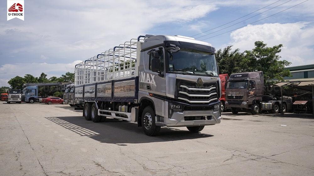 Howo Max 280 6x2 khung mui 9m9 – giải pháp vận tải tối ưu cho doanh nghiệp (Nguồn: u-truck.vn)