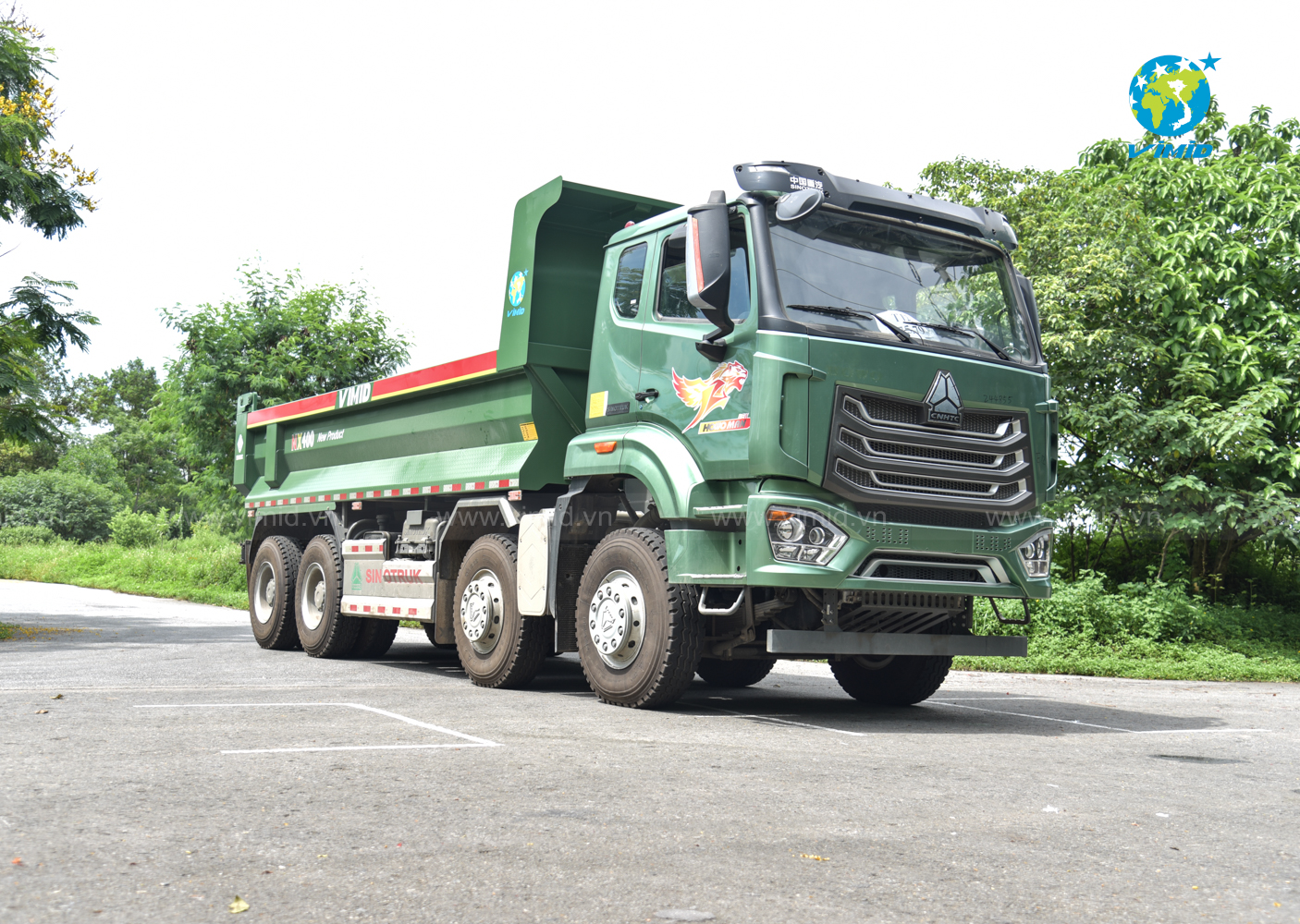 Xe tải ben NX 400 thùng đúc phiên bản mới nhất (Nguồn: vimid.vn)