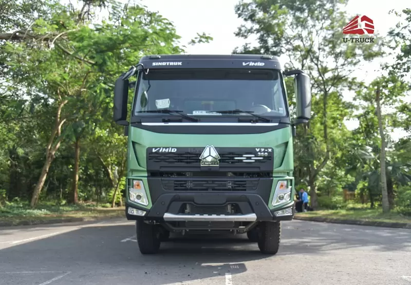 Xe ben V7X 350 8x4 thùng đúc - lựa chọn tối ưu cho vận tải công trình hiện đại (Nguồn: u-truck.vn)