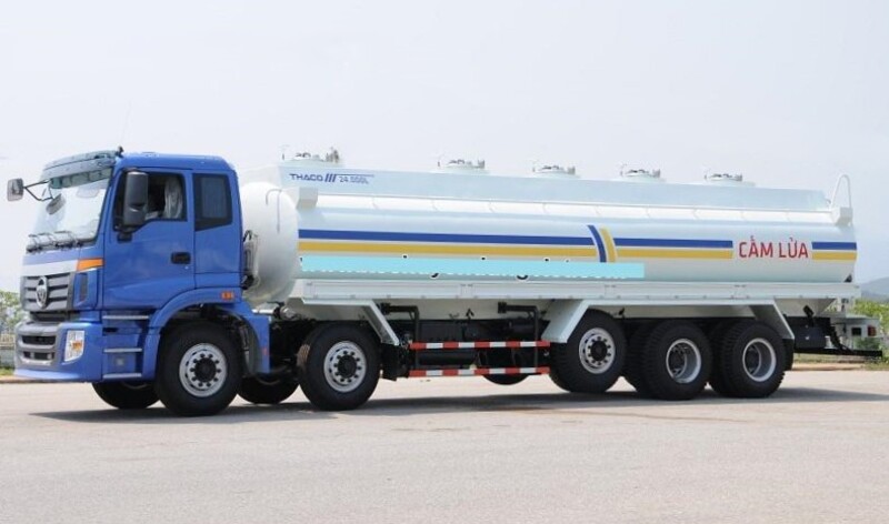 Xe tải Thaco Auman C340 5 chân phiên bản chở xăng dầu