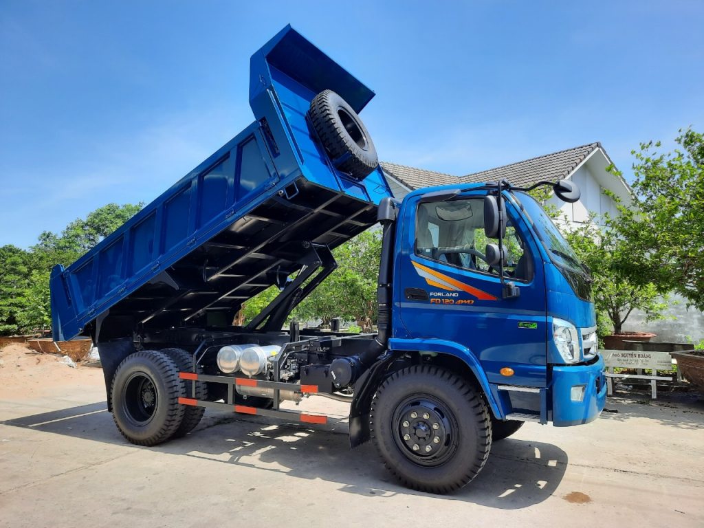 Xe ben 2 cầu có chi phí đầu tư và bảo dưỡng cao hơn xe cầu đơn